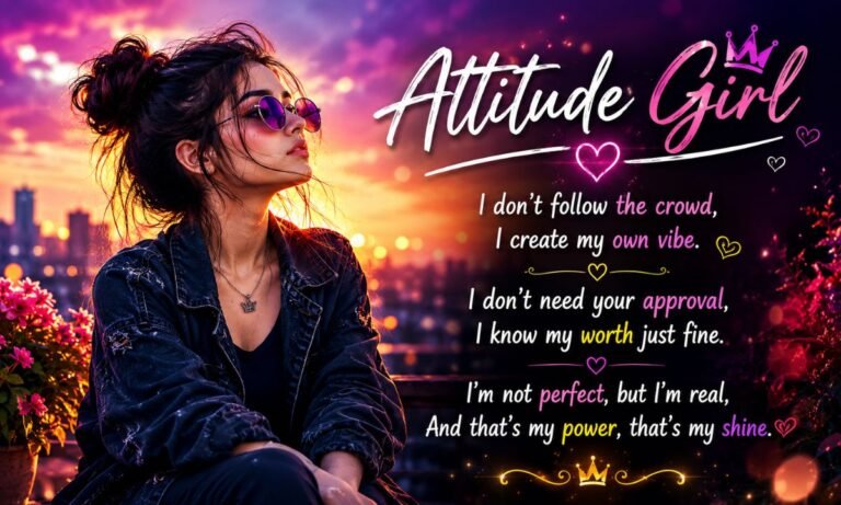 Attitude Shayari for girls