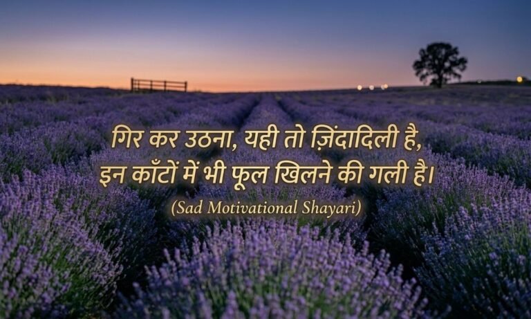 Sad Motivational Shayari