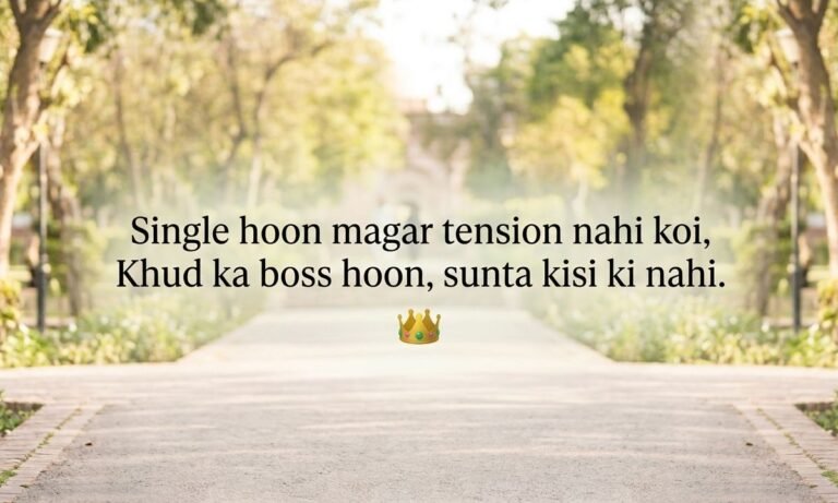 single boy attitude shayari